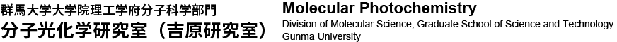 Molecular Photochemistry｜Division of Molecular Science, Graduate School of Science and Technology, Gunma University